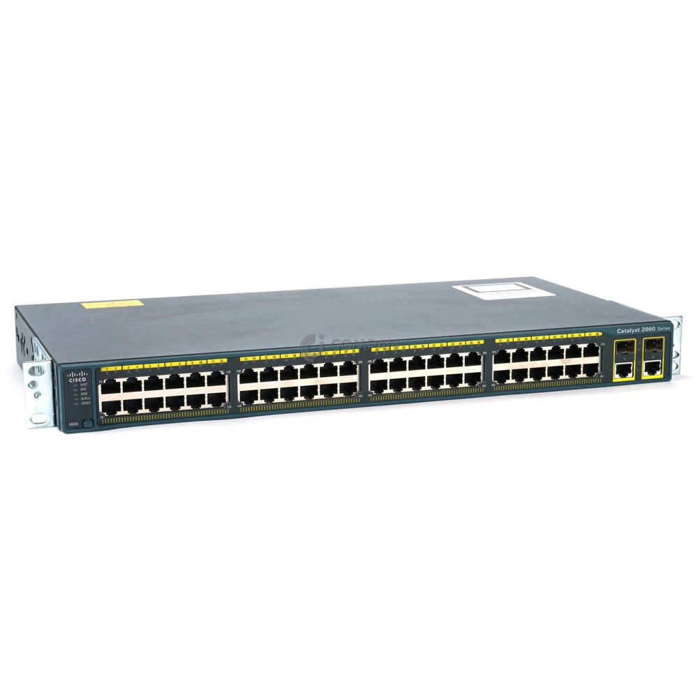 Cisco WS-C2960-48TC-L 48x RJ-45 100Mb 2x Combo RJ-45 / SFP 1Gb - Ethernet Switch